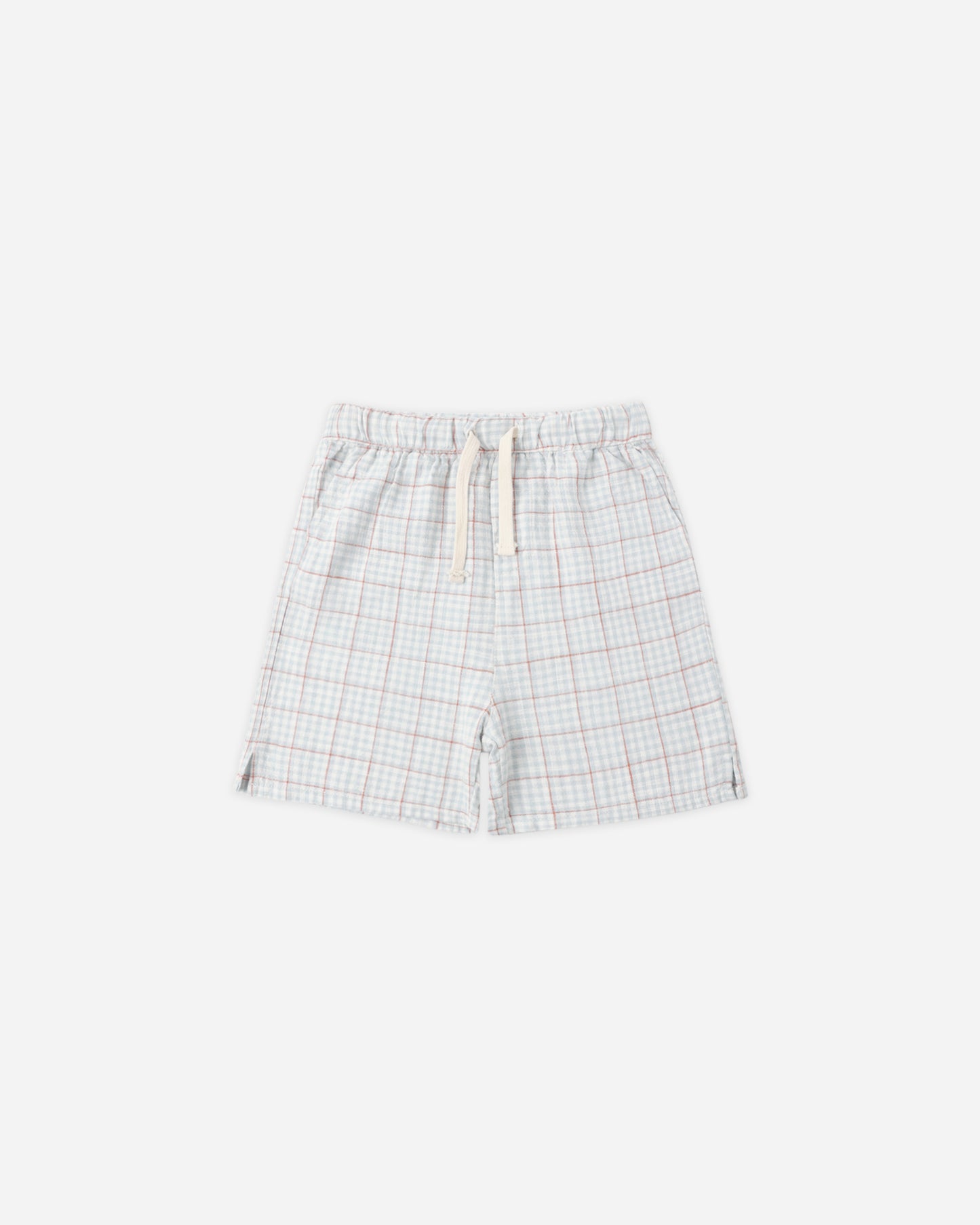 Perry Short || Light Blue Plaid