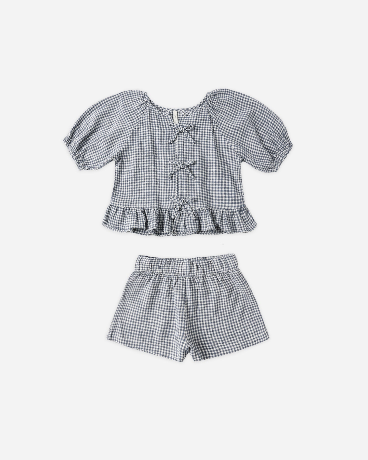Juniper Set || Marine Gingham