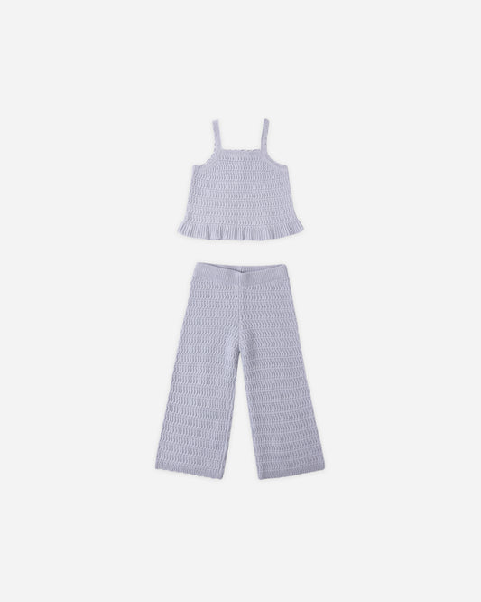 Mari Knit Set || Periwinkle