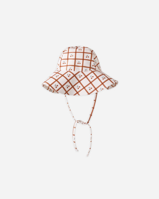 Floppy Swim Hat || Cherry Check