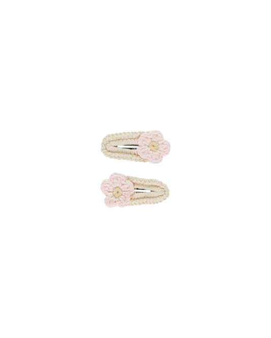 Crochet Clips || Pink Daisy