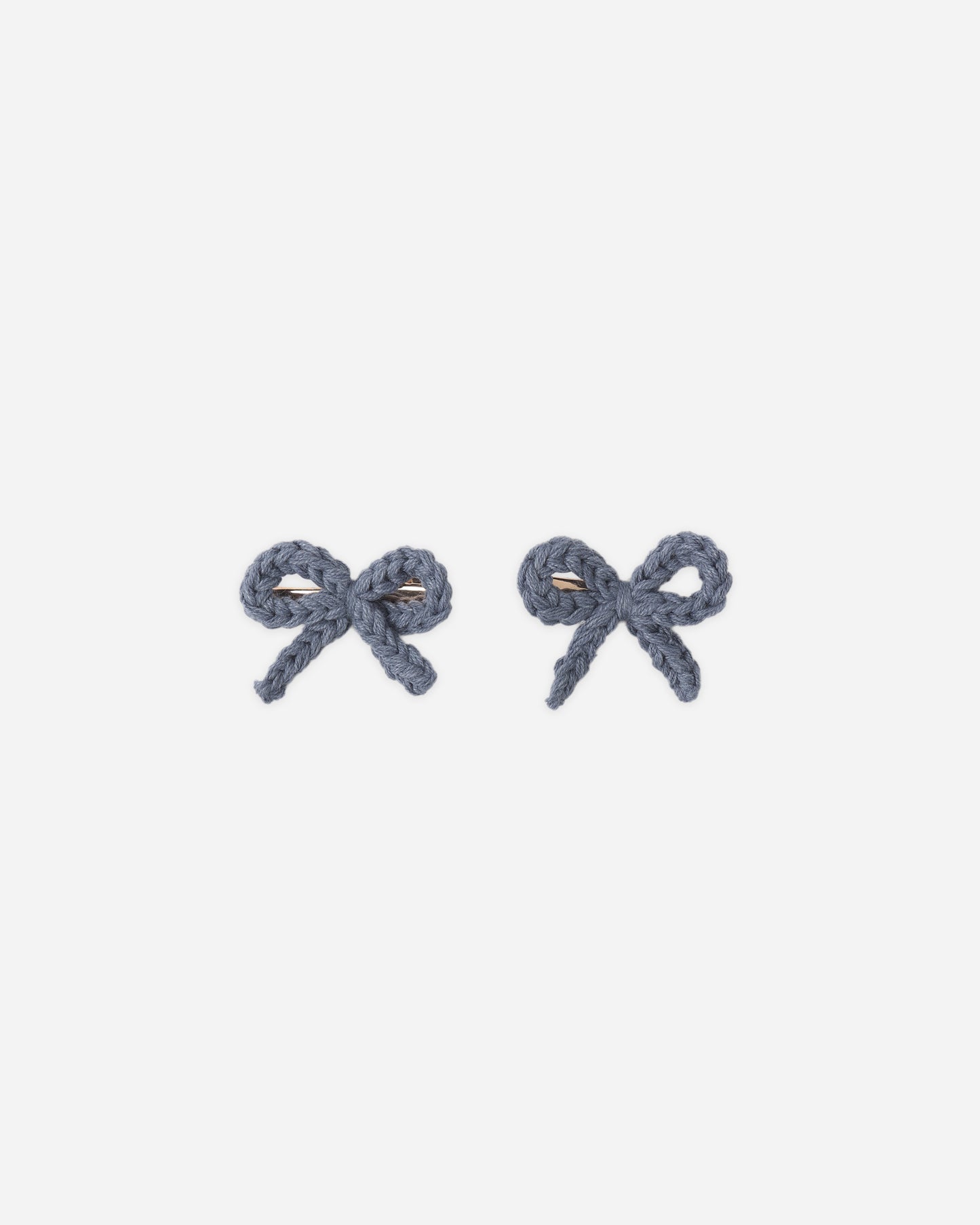 Crochet Bow Clip || Marine