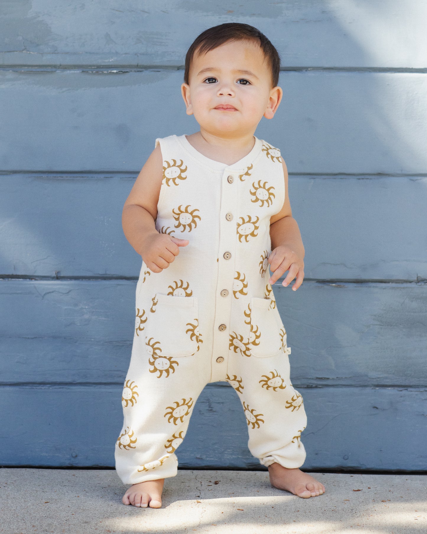 Summer Waffle Jumpsuit || Sunny