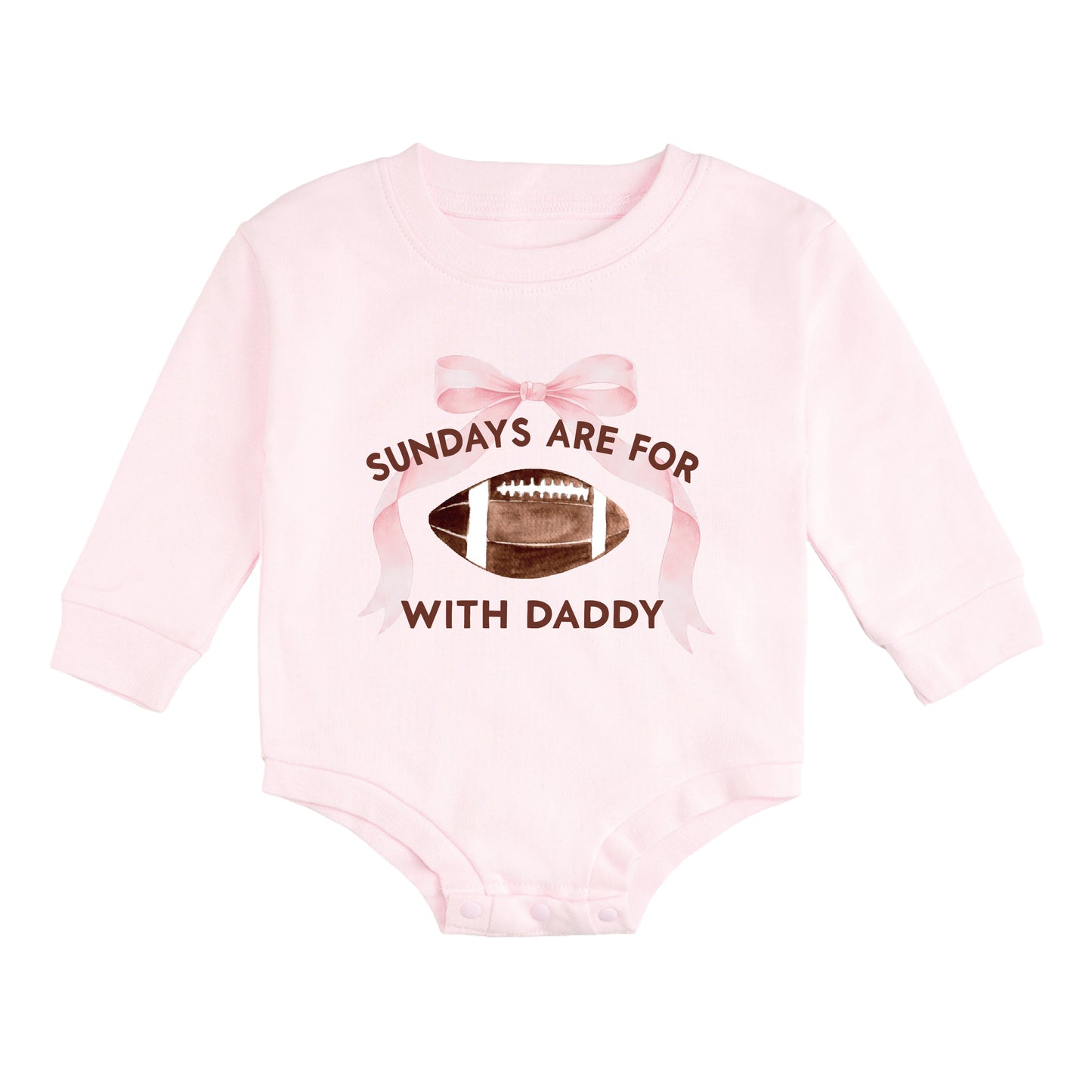 Football With Daddy Long Sleeve Romper