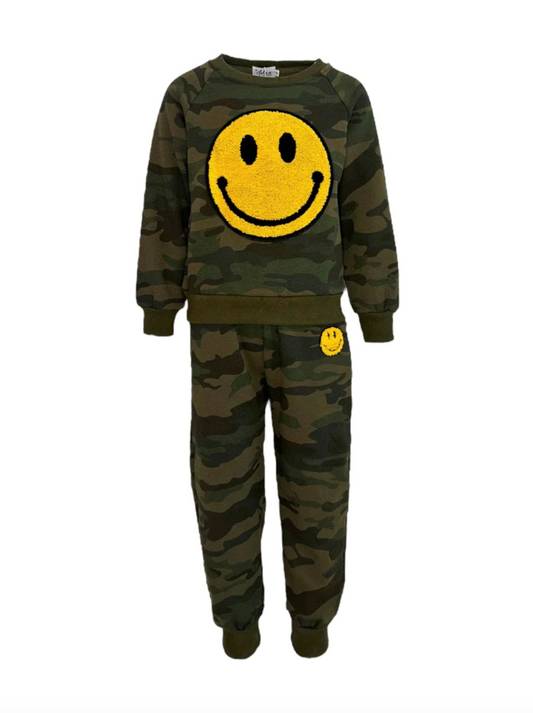 Camo Emoji Smiley Track Set