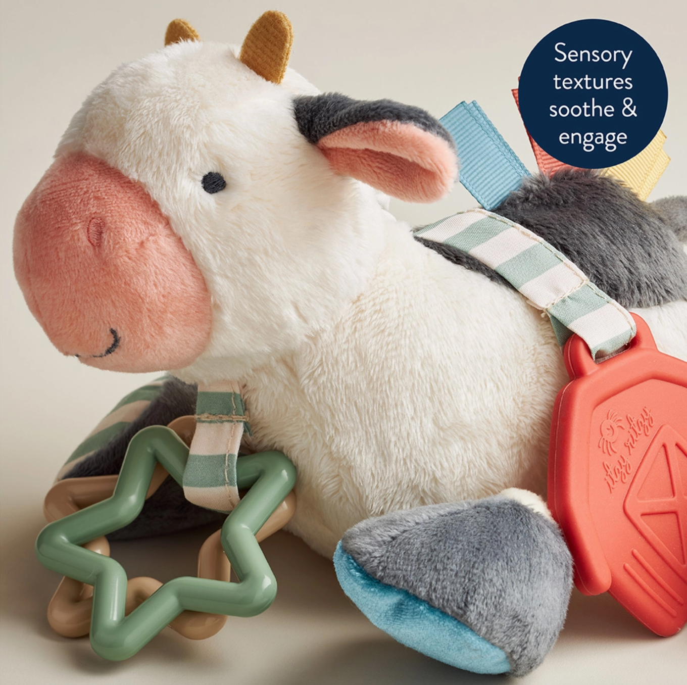 Cow Itzy Friends Link & Love™ Activity Plush