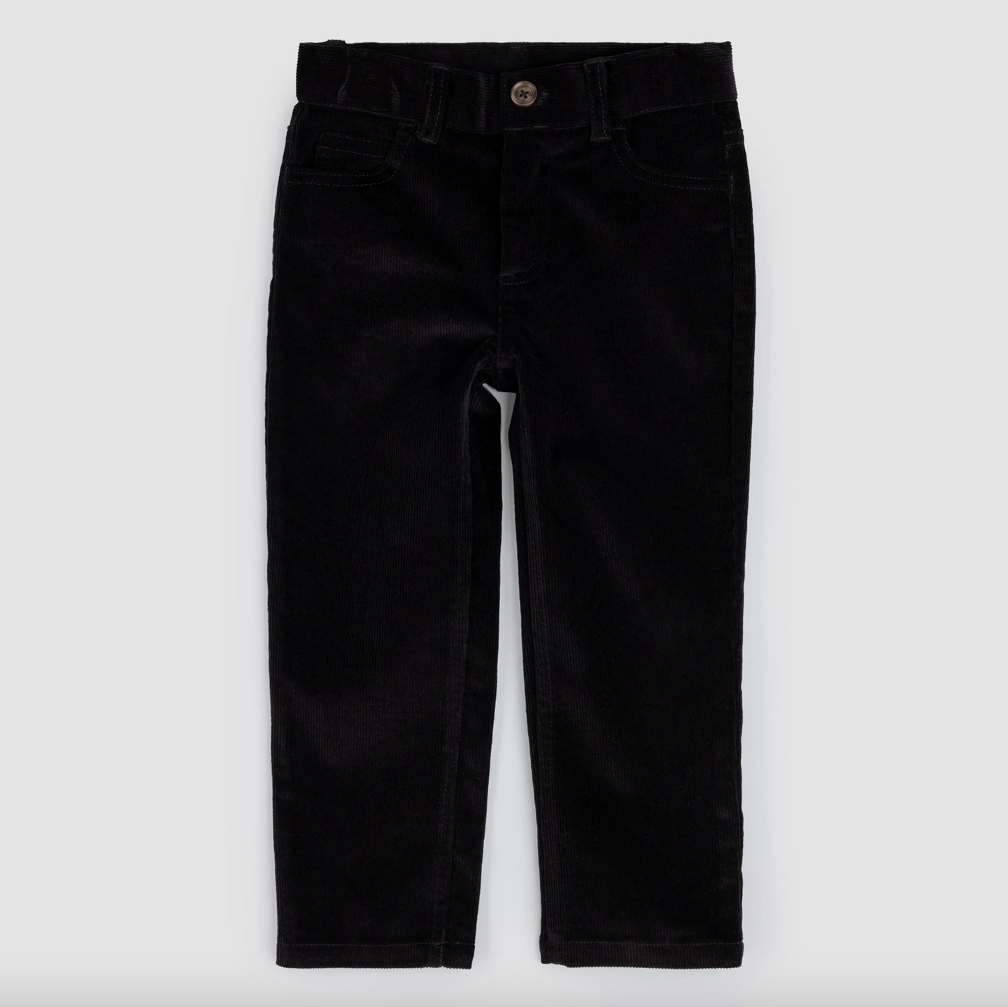 Jet Black Corduroy Boy's Pants