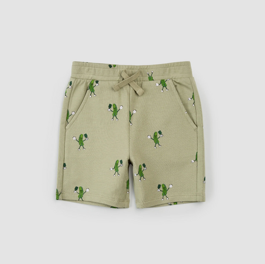 Pickleball Print on Sage Short