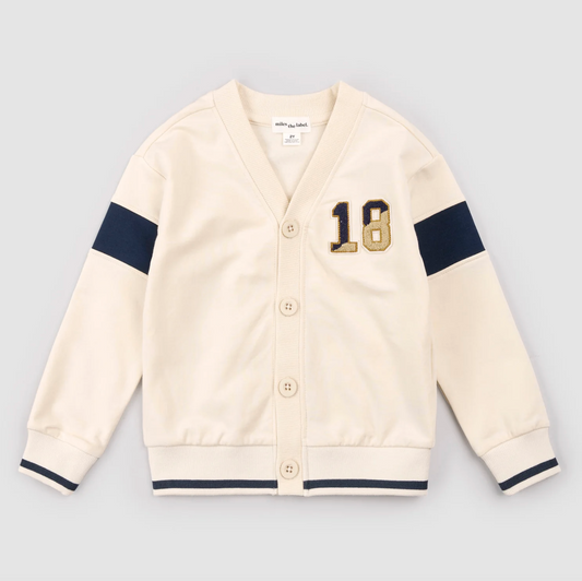 Varsity Birch Knit Cardigan