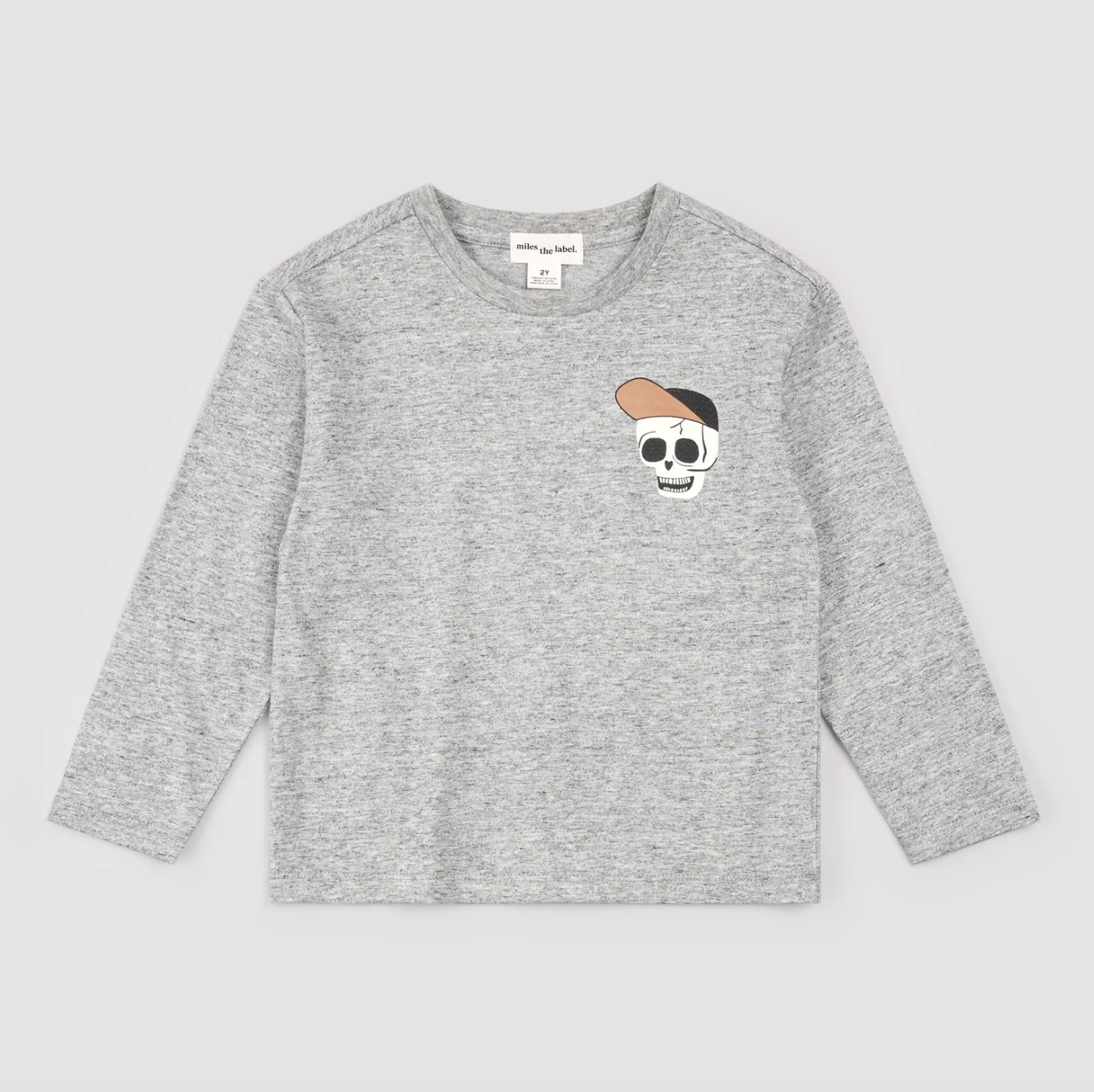 Skeleton Crew Glow-in-the-Dark Heather Grey Long-Sleeve Tee