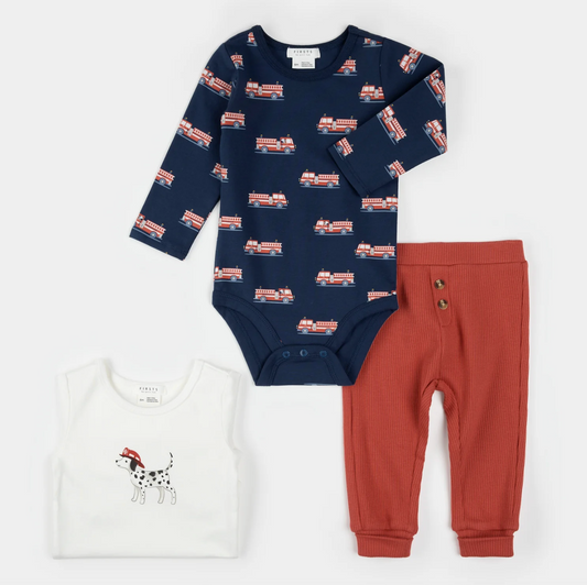 Fire Truck Print 3pc Set