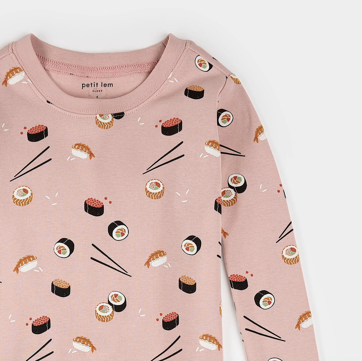 Sushi Print on Pink PJ Set