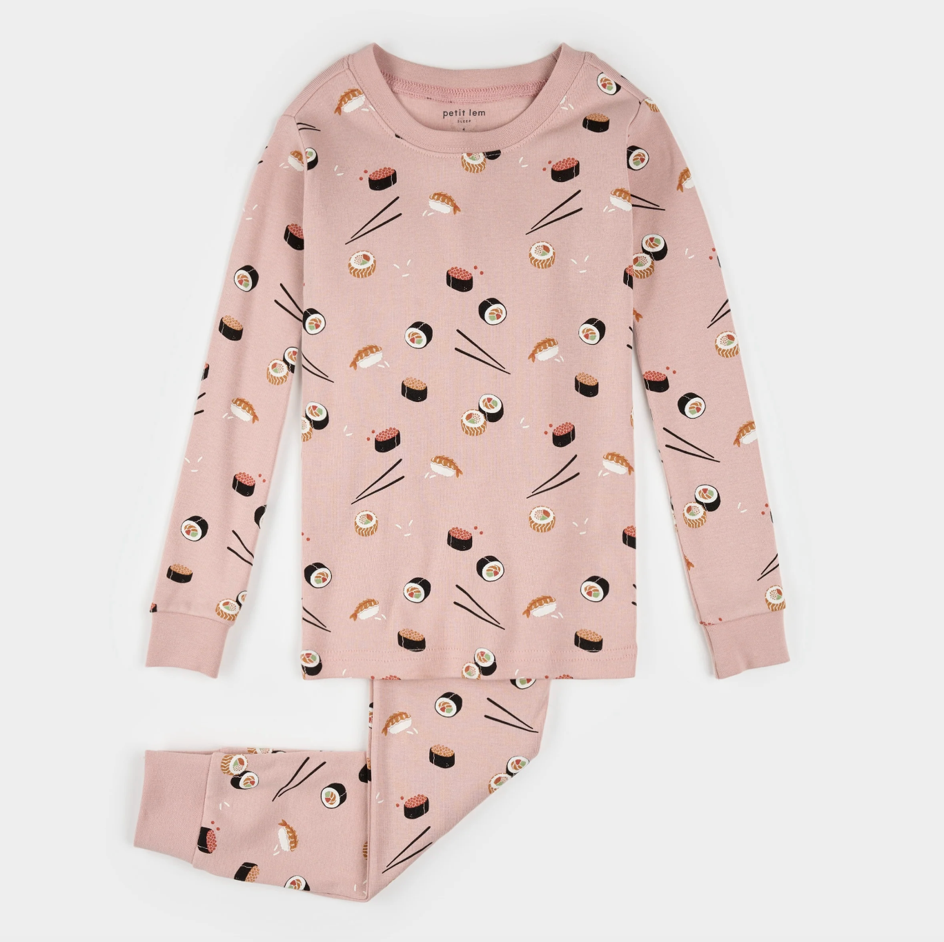 Sushi Print on Pink PJ Set
