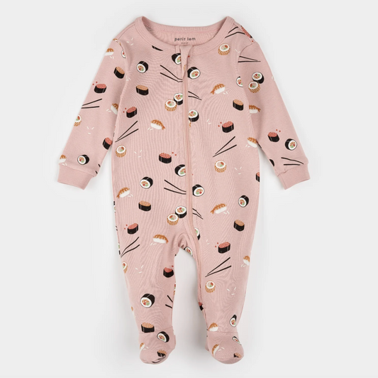 Sushi Print on Pink Sleeper