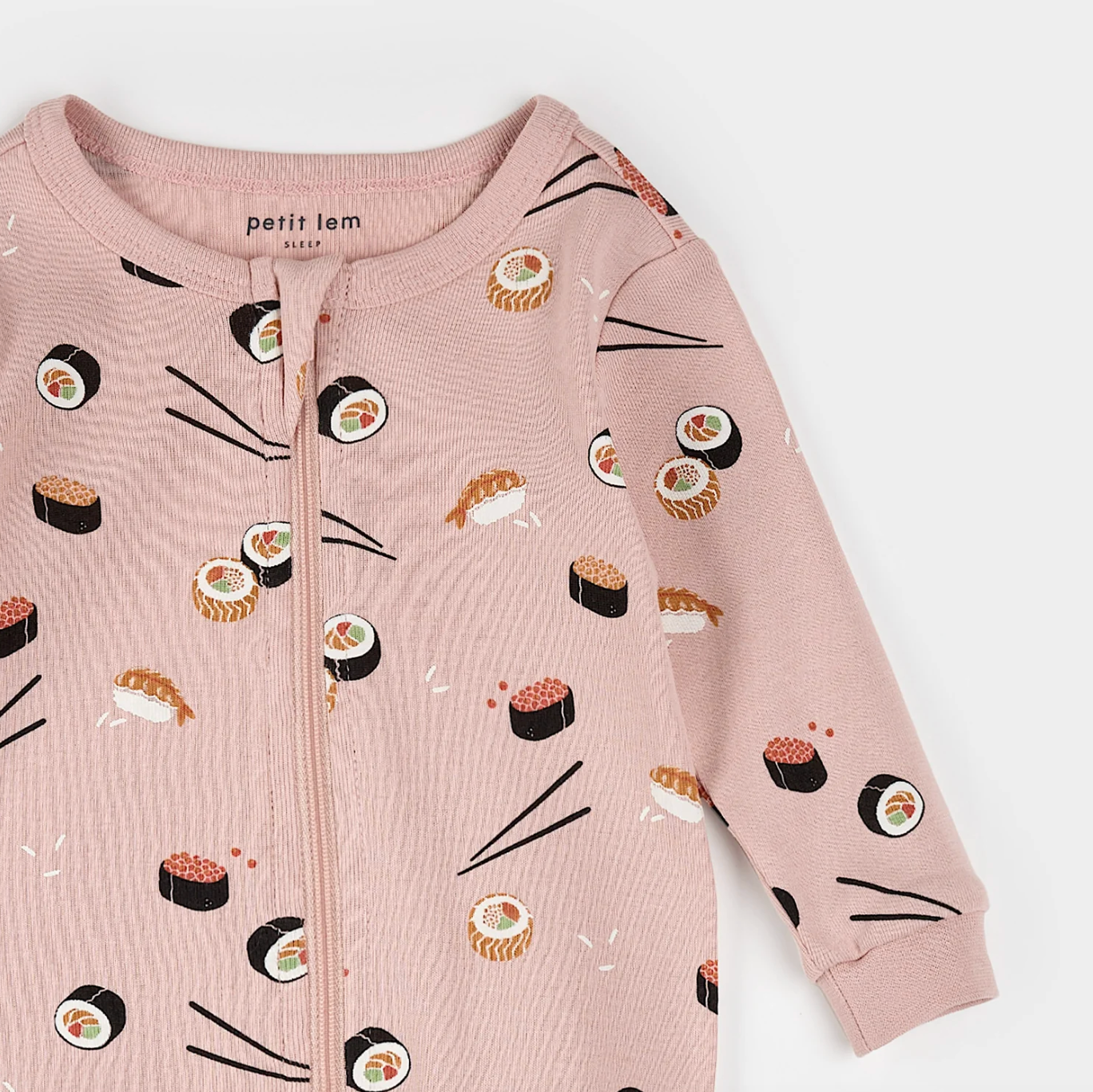 Sushi Print on Pink Sleeper