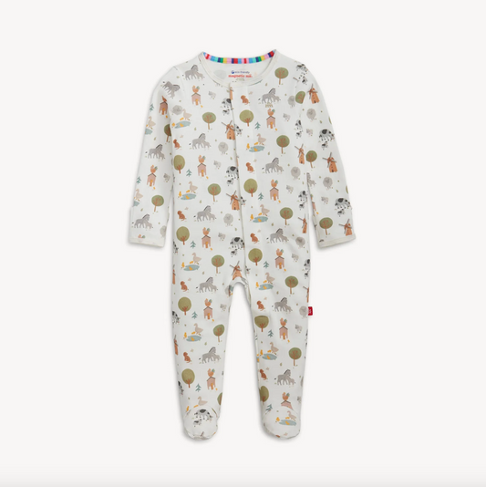 Funny Farm Organic Cotton Footie