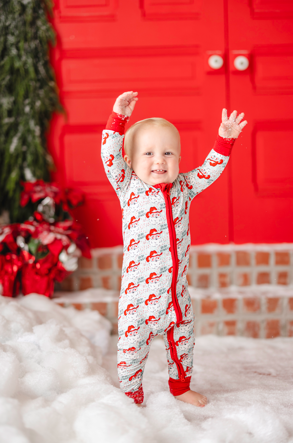 ZIPPER ROMPER – HO HO HOWDY - BLUE