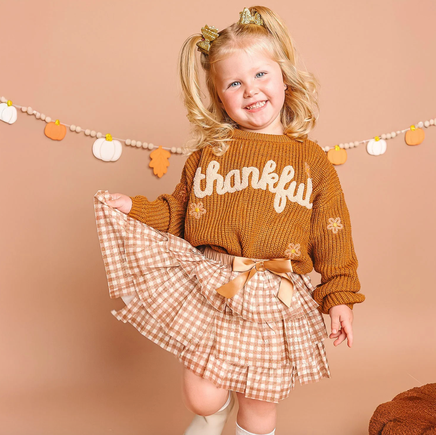Thankful Thanksgiving Knit Sweater