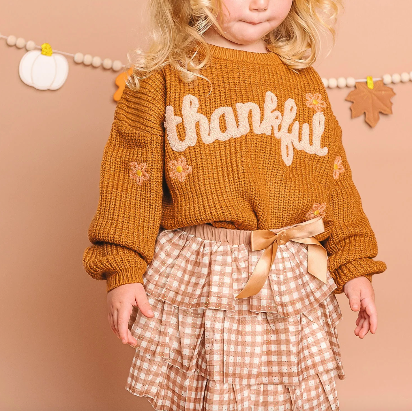 Thankful Thanksgiving Knit Sweater