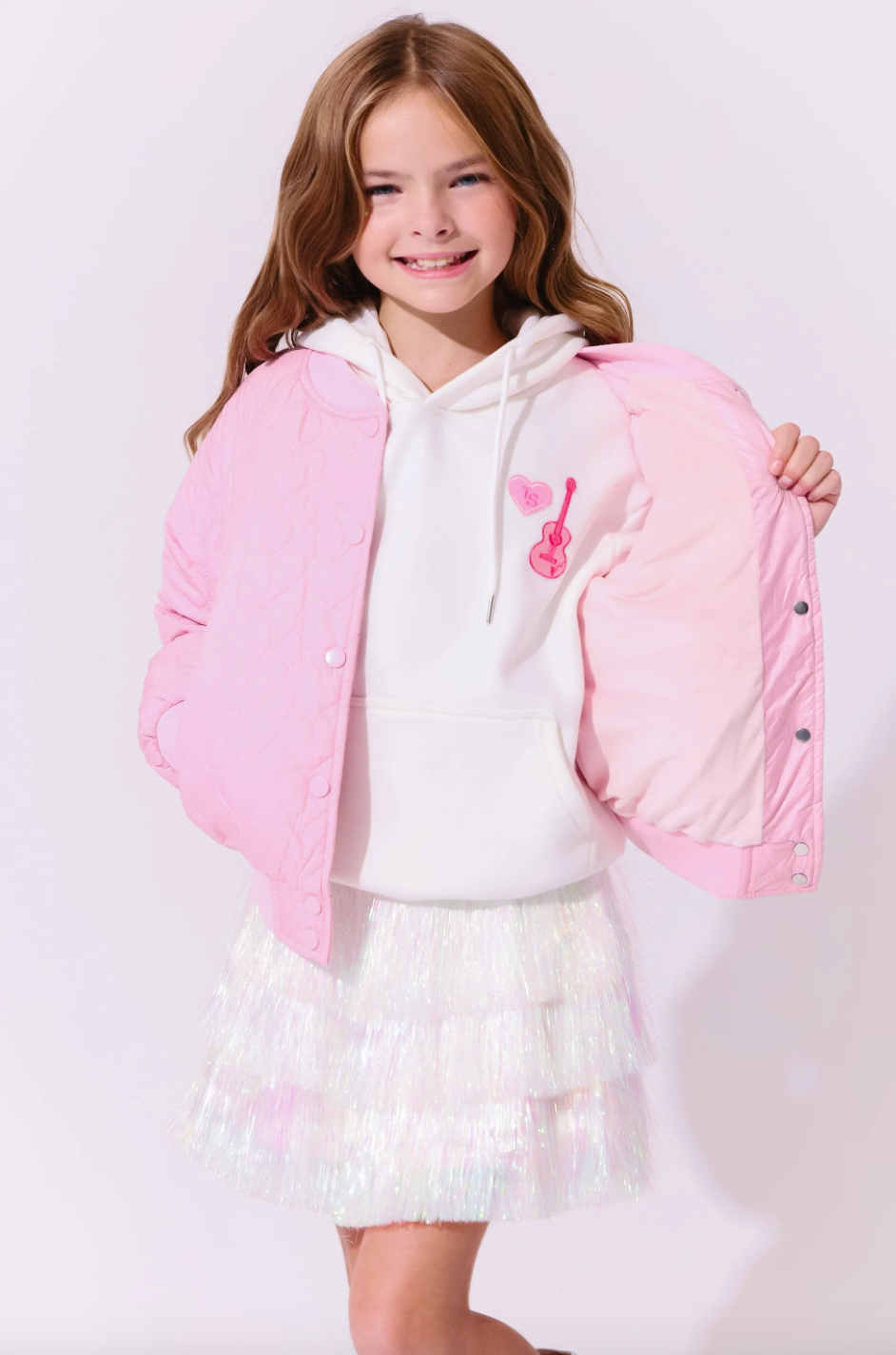 Snow Shimmer Tinsel Party Skirt