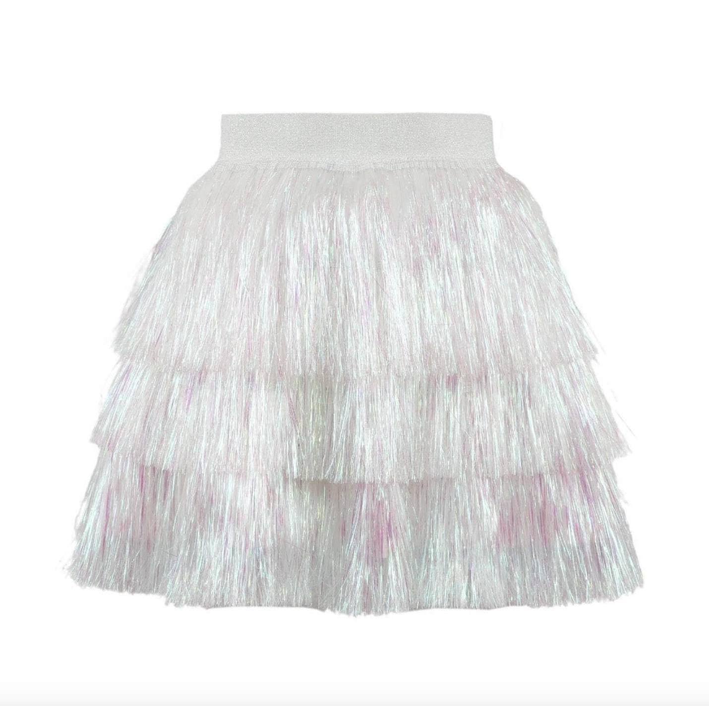 Snow Shimmer Tinsel Party Skirt
