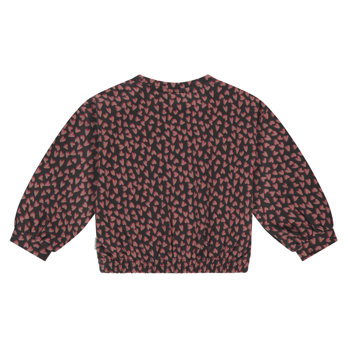 Black Multi Color Heart Sweatshirt