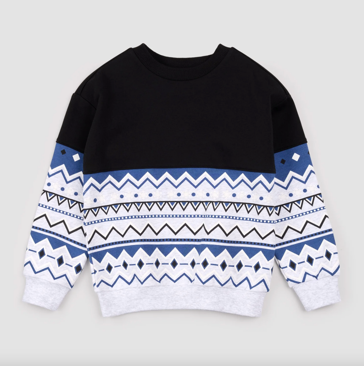 Glacier Blue Fairisle Sweatshirt