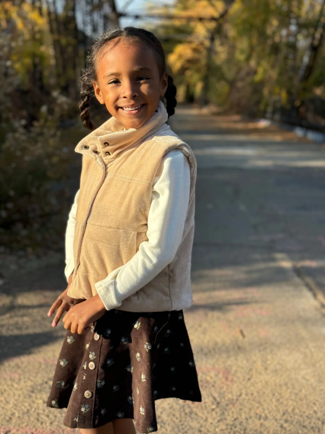 Champagne Velvet Parker Vest