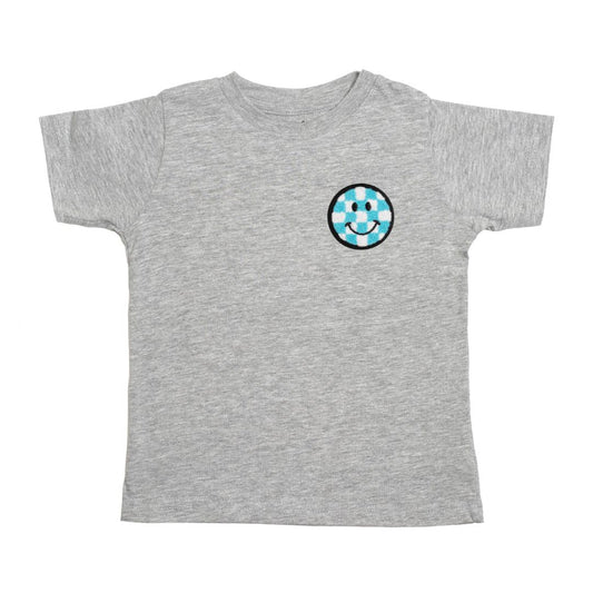 Smiley Checker Patch Short Sleeve Tee
