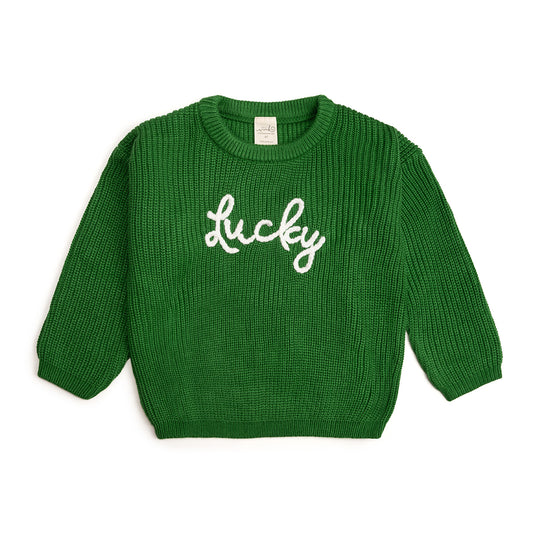 Lucky St. Patrick's Day Knit Sweater