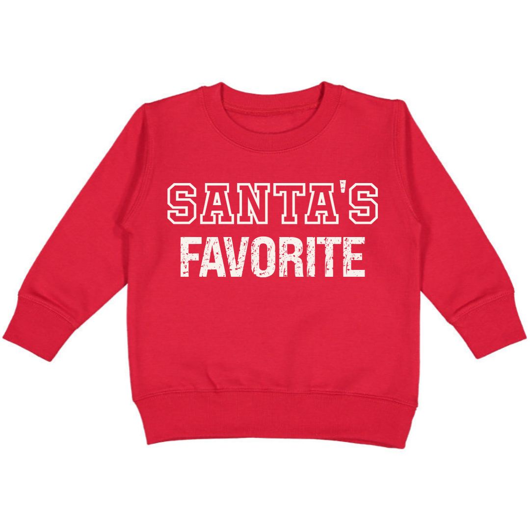 Santa's Favorite Christmas Sweatshirt - Red