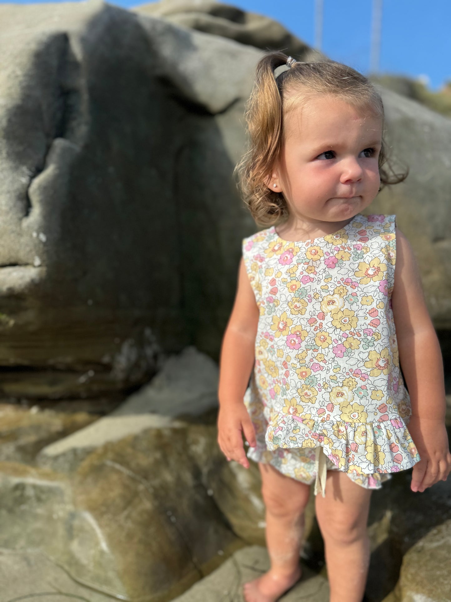 Yellow Retro Floral Aria Set