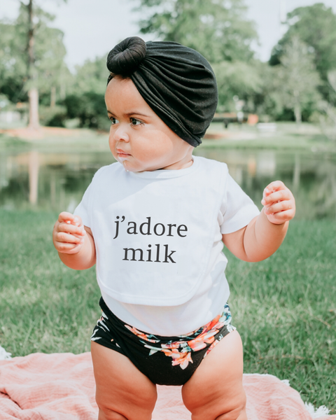 j'adore milk bib