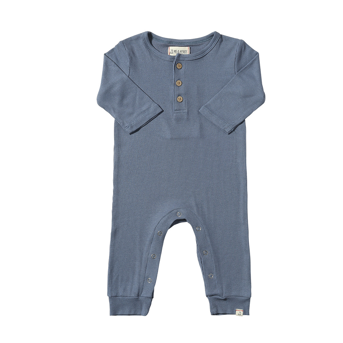 Blue Mason Ribbed Romper