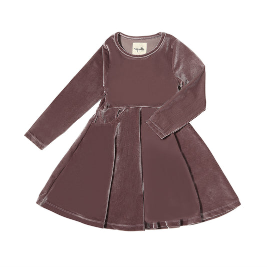 Plum Velvet Marilee Dress