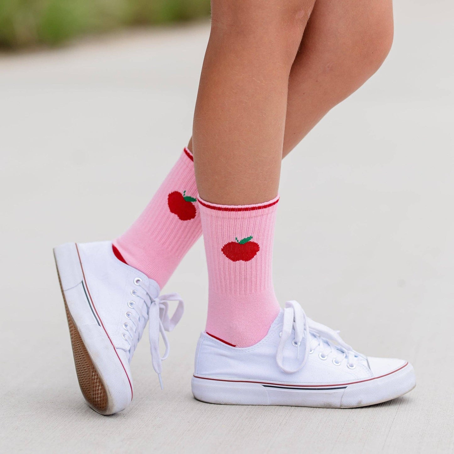 Apple Crew Socks