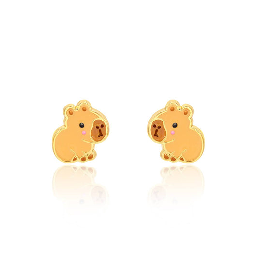 Happy Capy | Capybara | Cutie Stud Earrings for Girls