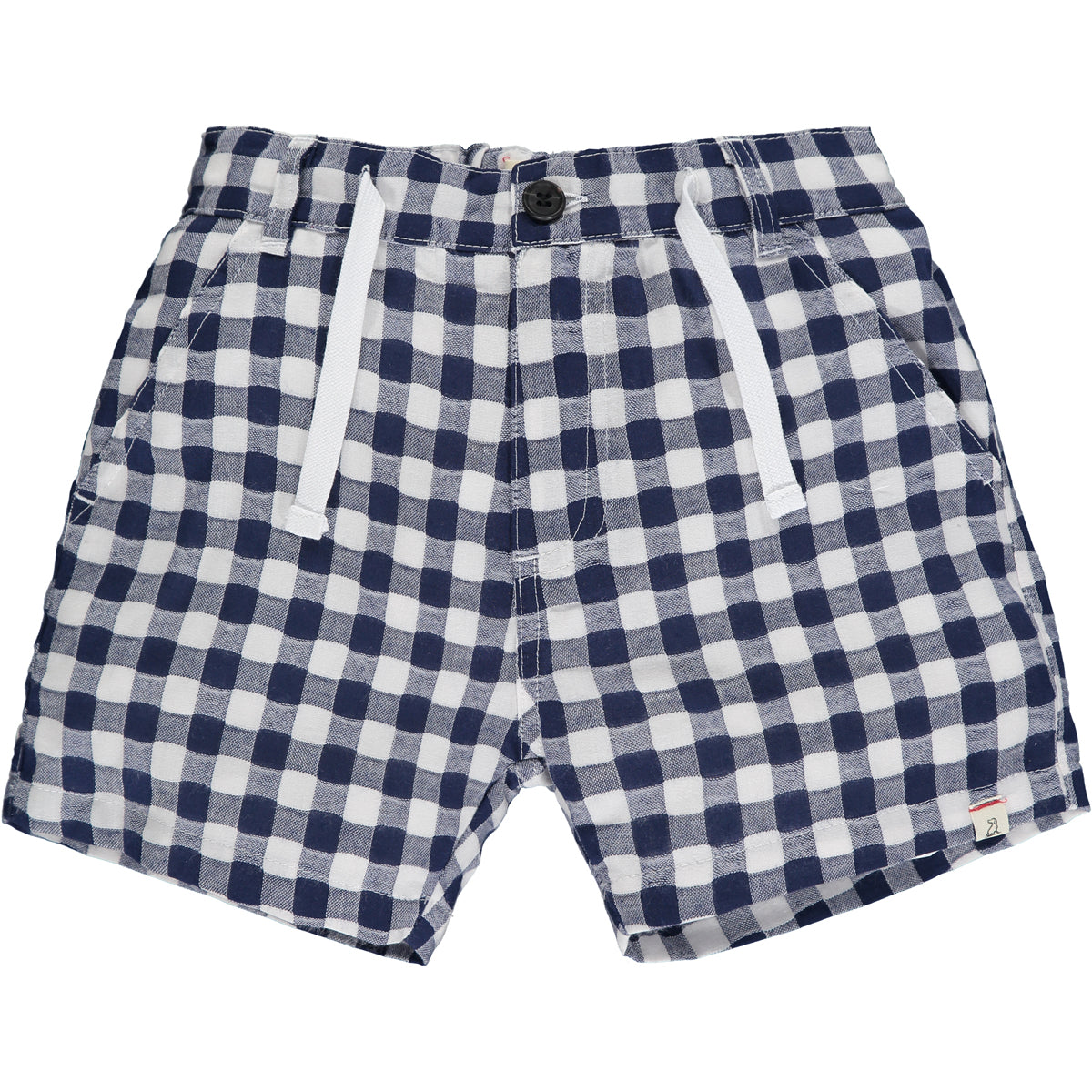 Navy Plaid Crew Short